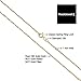 Kooljewelry 10k Yellow Gold Singapore Chain Necklace (0.7 mm, 1 mm, 1.4 mm, 1.7 mm)