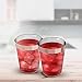 Rose Gold Rimmed Plastic Cups | 10 oz. 60 Pack | Hard Clear Plastic Cup | Disposable Ideal For Glamour Parties | Fancy Wedding Tumblers | Sturdy & Crystal Clear | Elegant Design | Plastic BPA Free