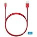 Anker Powerline 6ft Lightning Cable, MFi Certified USB Charge/Sync Cord for iPhone Xs/XS Max/XR/X / 8/8 Plus / 7/7 Plus / 6/6 Plus / 5s / iPad, and More (Red)