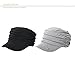 Comhats Cotton Cloche Newsboy Cabbie Beret Caps for Women Winter Hat Black