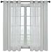 CurtainFresh Odor Neutralizing Sheer Voile Grommet Window Curtain for Bedroom or Living Room (1 Panel), 59 in x 63 in, White