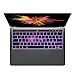 Dogxiong Touch Bar Romantic Purple Star Galaxy Universe Profile Pattern Texture Silicone Keyboard Cover Case Skin for MacBook Pro 13