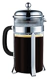 CP French Coffee Press 8 Cup (1 liter, 34 oz), Chrome