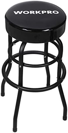 work pro shop adjustable swivel stool