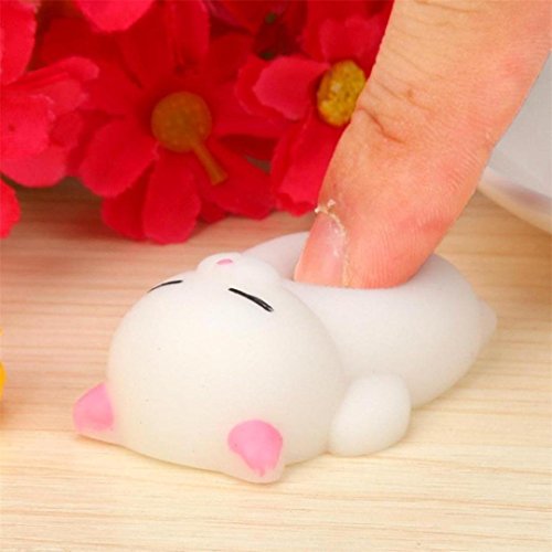 Mochi Squishy Decompression Toys, FEITONG 3pcs /4pcs /5pcs /10pcs Medium Mini Soft Squishy Toys (3pcs) - Thumbnail 3