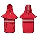 HDE Dog Raincoat Hooded Slicker Poncho for Small to X-Large Dogs and Puppies Red - XL