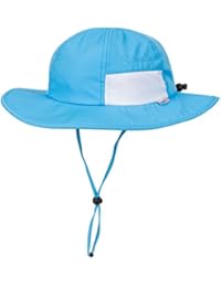 SwimZip Unisex Child Wide Brim Sun Protection Hat Adjustable | Aqua 0-6 Month