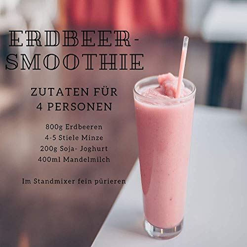 safe2bio 6 Stück farbige Premium Strohhalme aus Glas inkl. 2 Reinigungsbürsten, Trinkhalme bunt 20 cm lang, Glasstrohalme AD 8 mm, Trinkhalm recyclebar, Cocktail, Smoothie, gebogen – Bild 4