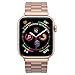 iiteeology Compatible with Apple Watch Band 42mm 44mm, Stainless Steel iWatch Band Replacement Strap for Apple Watch Series 5 Series 4 Series 3 - Gold