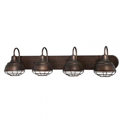 Millennium 5424-RBZ Four Light Vanity, Bronze/Dark Millennium 5424-RBZ Four Light Vanity, Bronze/Dark