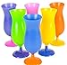 8 Inch Plastic Neon Hurcane Glasses One Dozen