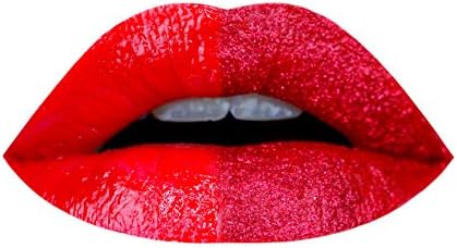 Glitter Lipstick Duo- RED CARPET READY- Go from day to night time ready! Lipstick and Cosmetic Glitter Pots with Lip Brush- All Natural base. Handmade in the USA. Vegan Friendly and Cruelty Free