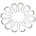 Bcurb Curtain Rings Stainless Steel Heavy Duty Roller Shower Curtain Rings Hooks Set of 12 (Chrome)
