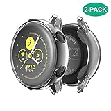 (2 Pack) Fyoung Screen Protector Cover Case for Samsung Galaxy Watch Active Case, All Around Ultra-Thin Soft TPU Clear Touch Screen Protector Bumper Cover Case for 2019 Samsung Galaxy Watch Active