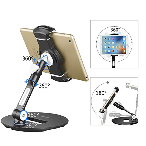 Suptek Aluminum Tablet Desk Stand 360° Flexible Cell Phone Holder Mount