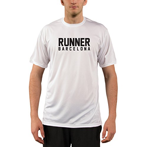 Split Time Men's Barcelona UPF Performance T-shirt Medium White