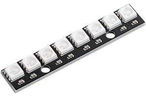 DIYmall 8 X WS2812 8 RGB LED Stick 5050 RGB LED with Integrated Drivers for Arduino Raspberry Pi DC5V