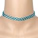 Tpocean 24 PCS Choker Necklaces Rainbow Rubber Gothic Tattoo Henna Stretch Elastic Colorful Chokers Set for Women Girls Teen 90s