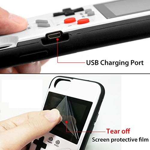 Gameboy Phone Case for iPhone, Handheld Retro Video Game Console Compatible with iPhone 11 Pro 11 X Xs 6 6s 7 8 Plus (iPhone 11, 6.1")