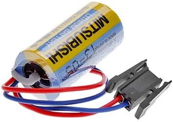 LUO Mitsubishi A6BAT ER17330V 3.6V 2000mAh Lithium Industrial Battery w/ Plug
