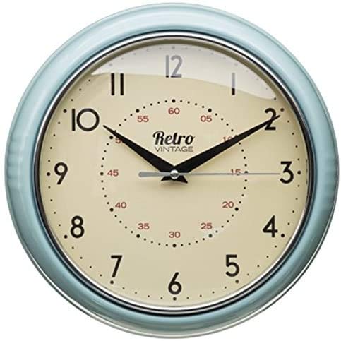 HomeDecor4u DUCK EGG Wall Clock Enlighten Your Home With This Warm Colour