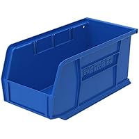 Akro-Mils 30230 Plastic Storage Stacking Hanging Akro Bin, 11-Inch by 5-Inch by 5-Inch, Blue, Case of 12