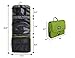BAGSMART Hanging Travel Toiletry Bag Cosmetic Carryon Case Folding Makeup Organizer with Breathable Mesh Pockets Green