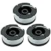 LBK 0.065" Spool for BLACK+DECKER String Trimmers (Replacement Autofeed Spool), compatible with BLACK+DECKER AF-100,3-Pack