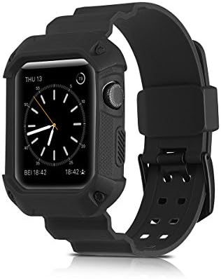 Apple Watch Band 38mm,Wetben Soft TPU Replacement Sports Band for Apple Watch Series 3 Series 2 Series 1 (Black) …