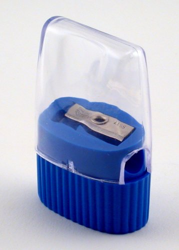 Pencil Grip The Classics Pencil Sharpener with Stainless Steel Blade (Single Wedge Shape), Assorted Colors (TPG-142)