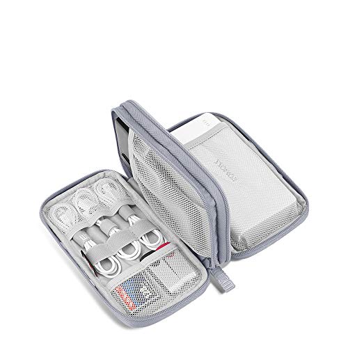 BUBM Digital Storage Bag Electronic Accessories Bag Hard Drive Organizers Earphone Cables USB Flash Drives Travel Case Power Bank Case (New Black) - Thumbnail 2
