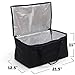 Commercial Quality Food Delivery Bag - Heavy-Duty Durable Bags - Thick Insulation and Extra Strength Zipper - Fits Full-Size Catering Pan - Ideal for Uber Eats, Doordash, Grubhub, Restaurant, Catering