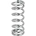 Prime-Line SP 9707 Compression Spring, Spring Steel Construction, Nickel-Plated Finish, 0.072 GA x 9/16 In. x 1-3/8 In. (2 Pack)