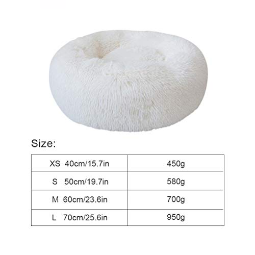 Weesey-Haustierbett-Hundebett-Katzenbett-Rundes-Plsch-Hundesofa-Katzensofa-Kissen-in-Doughnut-Form-fr-Haustiere-Katzen-und-kleine-Hunde