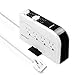 BESTEK Quick Charger Surge Protector Desk Power Strip with 8 Outlets 6-Foot Cord and 7.5A 4-Port USB Charging Station