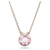 SWAROVSKI Bella V Pendant Necklace with Round Pink