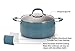 Finnhomy Hard Porcelain Enamel Aluminum Cookware Set, Ceramic Cookware Set, New Technology Double Nonstick Coating Kitchen Pots and Pan Set, 14-Piece, Blue