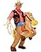 SEASONBLOW Inflatable Horse Costume Cowboy Cowgirl Costumes Adult Fancy Halloween Party Birthday Cosplay Fancy Dress up Suit (brown)