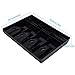 Cash Tray, Cash Register Money Drawer Insert Tray Replacement 4 Bills 3 Coins Money Storage Box Used for Store Bank Supermarket Home(Black)