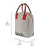 Fluf Zipper Lunch Bag, Organic Cotton (Burgundy Zip)