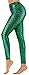 Green Mermaid Leggings for Women Halloween Leggings Stretch Ankle Length XL