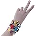 GOGO 10 PCS Adjustable Cute Wristbands, Multi-Color Rubber Charm Bracelets for Boys and Girls, Party Favors