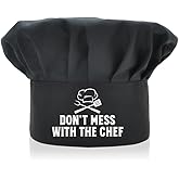 ZBBFSCSB Funny Chef Hat, Adjustable Cooking Hat for Man, Christmas for Men Husband Grandpa Brother