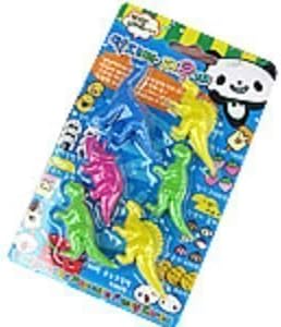 1 Pack Dinosaur Erasers, 6 PCS Dinosaur Erasers Per Pack, Assorted Mixed Colors / Dinosaurs Figures Novelty Erasers, BRAND NEW