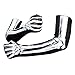 Gryphone House Halloween Long Gloves Skeleton Bone Gloves Full Finger Gloves for Halloween Party Fancy Dress Costume Accessories Black