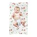 Cherub Baby Changing Pad Cover 2 Pack, 100% Organic Cotton Super Soft Diaper Changing Table Covers, Stretchy Baby Changing Pad Cradle Sheets for Boys and Girls