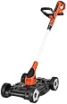 BLACK + DECKER MTC220 12-Inch Lithium Cordless 3-in-1 Trimmer/Edger and Mower, 20-volt