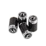 CzlpV 4pcs Carbon Fiber Auto Car Wheel Tire Air Valve Caps Stem Cover fit for Honda