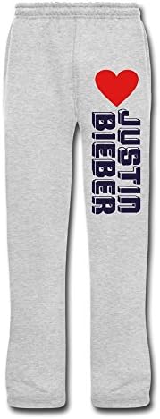DCX Men's Justin Bieber Logo Sweatpants Ash Geek