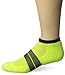 Thorlos 84 N Max Cushion Running Low Cut Socks, Electric Yellow/Black, Large